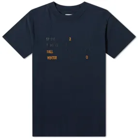 4SDESIGNS Logo Embroidery T-ShirtNavy