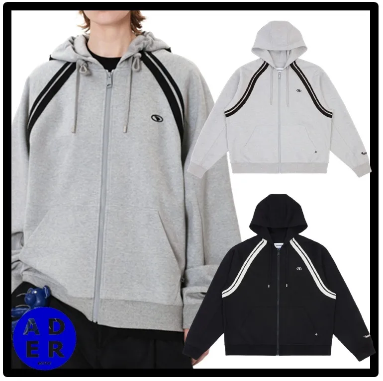 ADERERROR  |Unisex Street Style Logo Hoodies