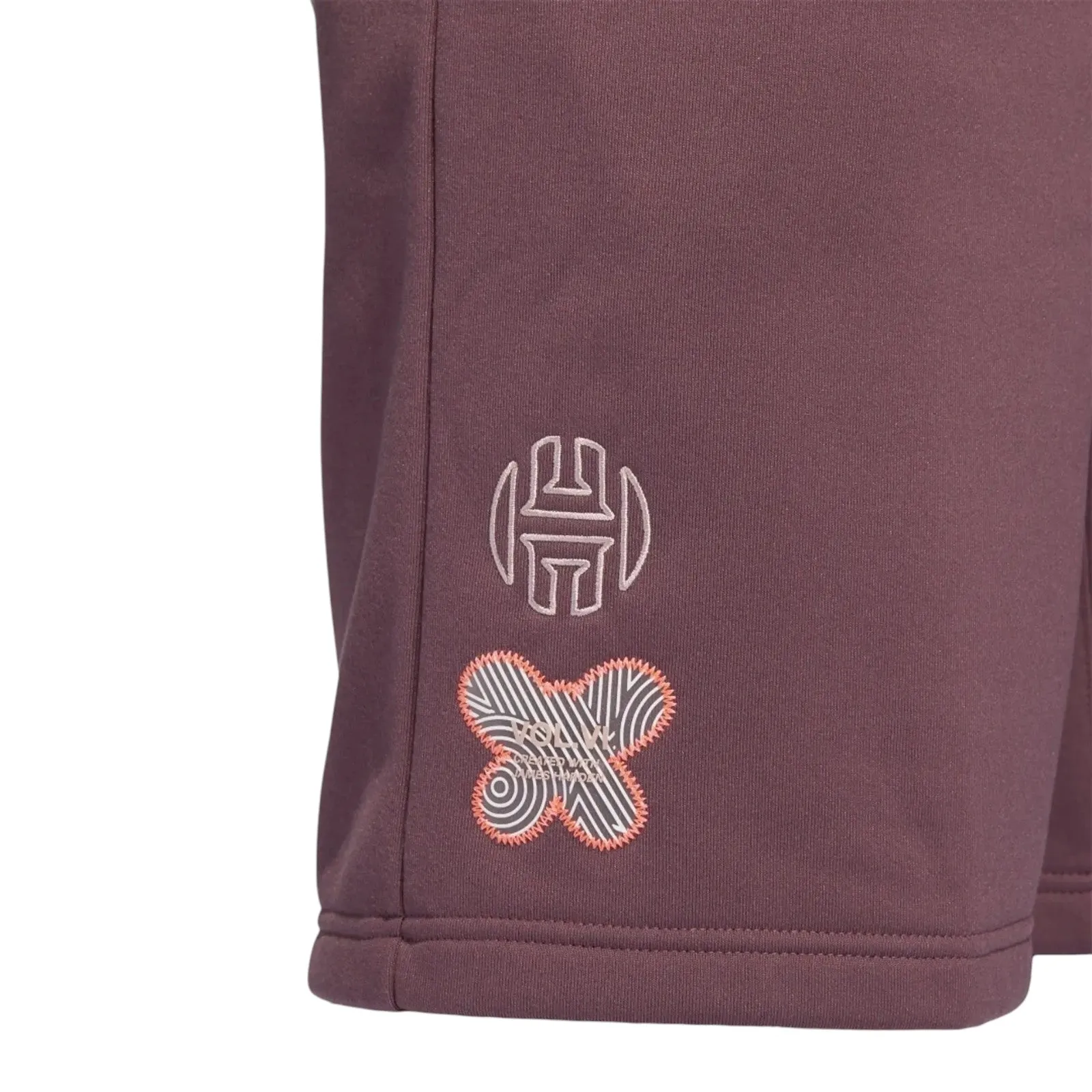 adidas James Harden Foundation Fleece Shorts - Quiet Crimson