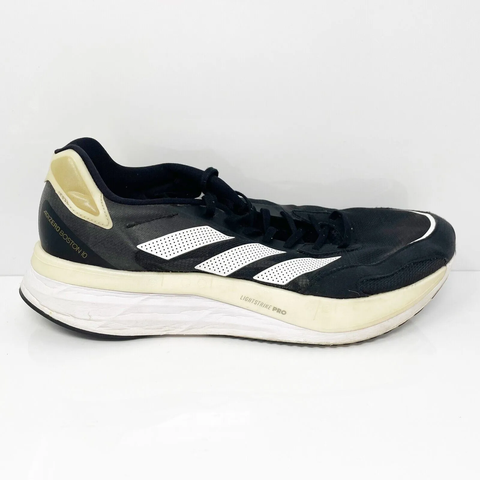 Adidas Mens Adizero Boston 10 H67513 Black Running Shoes Sneakers Size 13