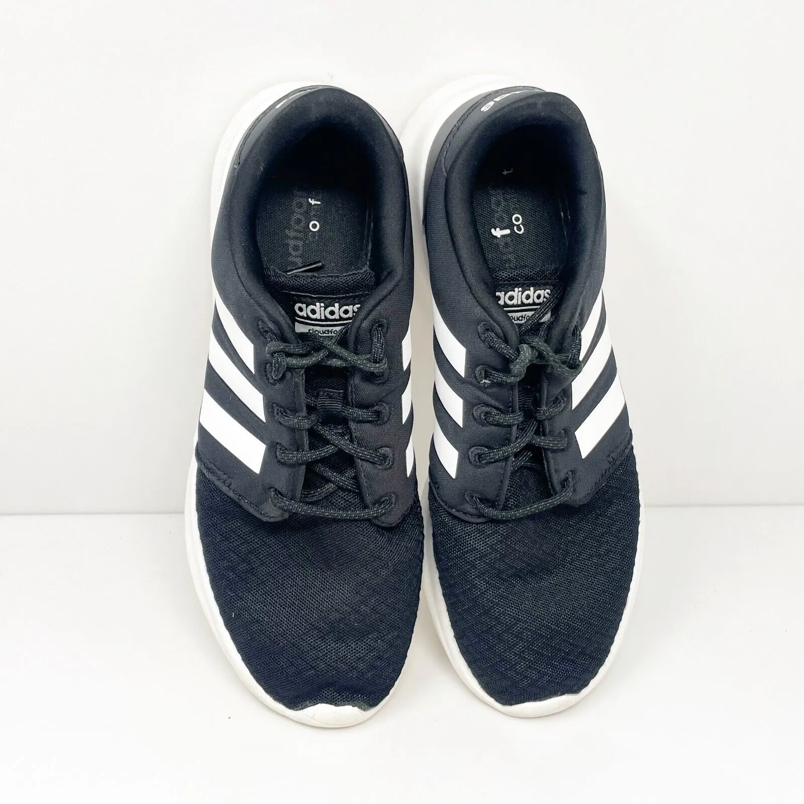 Adidas Womens Cloudfoam QT Racer DB0275 Black Running Shoes Sneakers Size 8.5