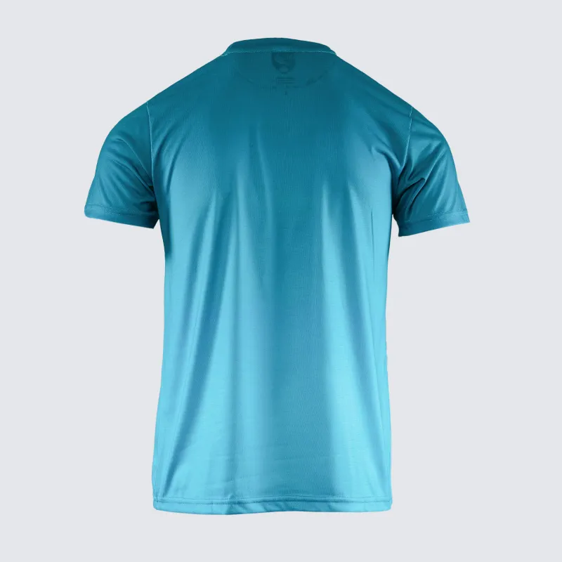 Adults Teal Gradient T-Shirt