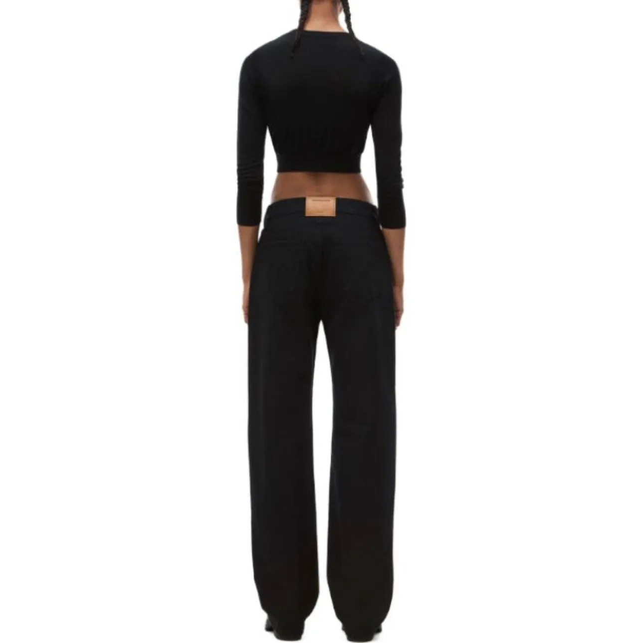     Alexander Wang   Loose Casual Straight-leg Jeans With Letter Print