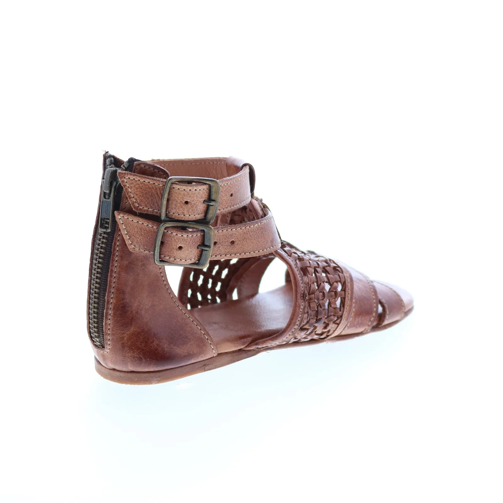 Bed Stu Capriana F373037 Womens Brown Leather Strap Sandals Shoes