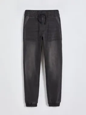 Black Pull On Elasticated Waist Denim Jeans | Kids | George at ASDA