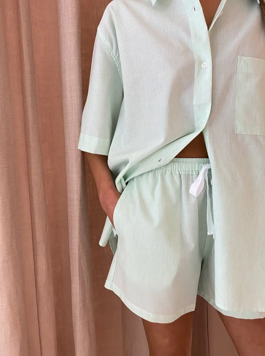 Blanca Lennox Shorts in Mint/White