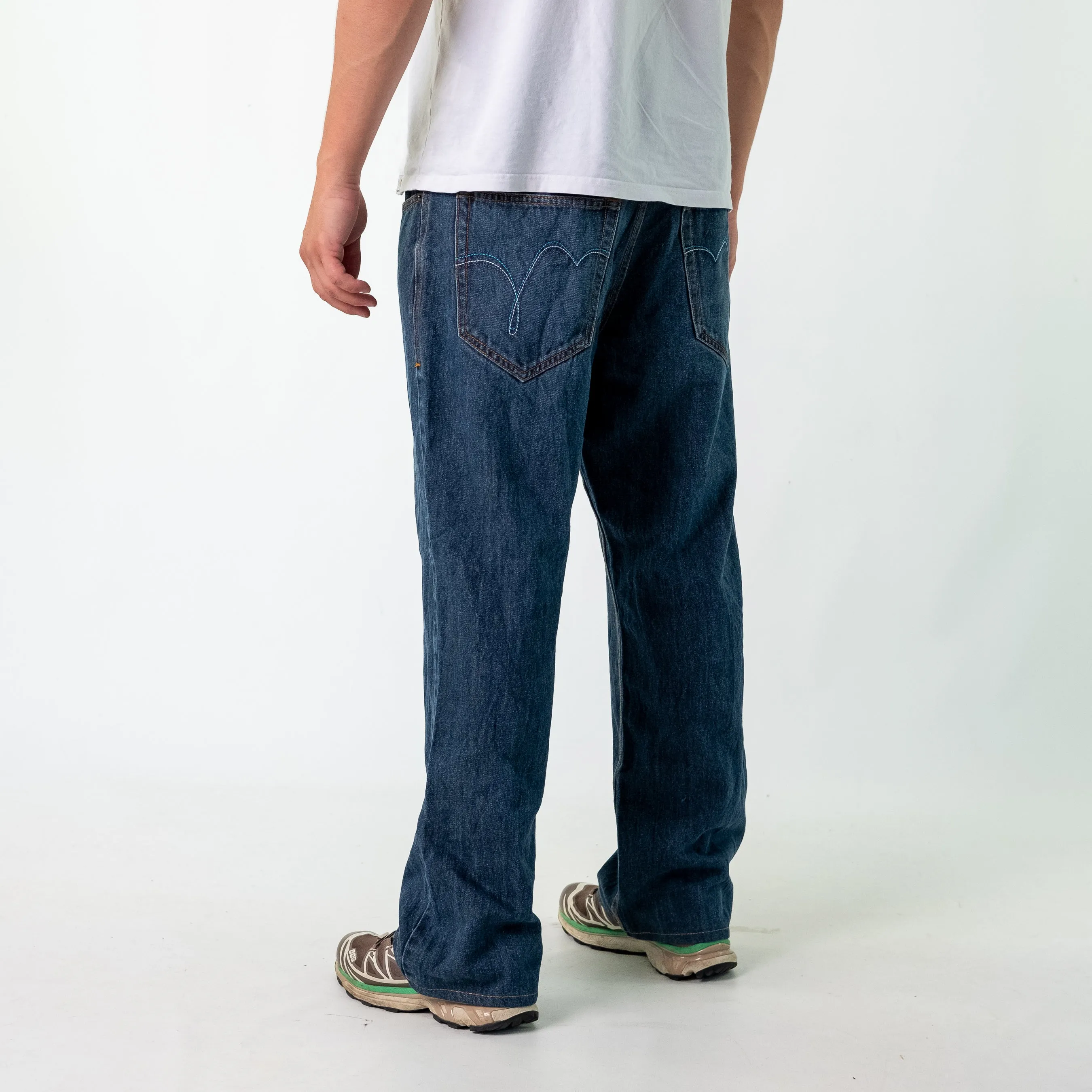 Blue 90s Rocawear Denim Hip Hop Jeans Baggy Pants (36x30)