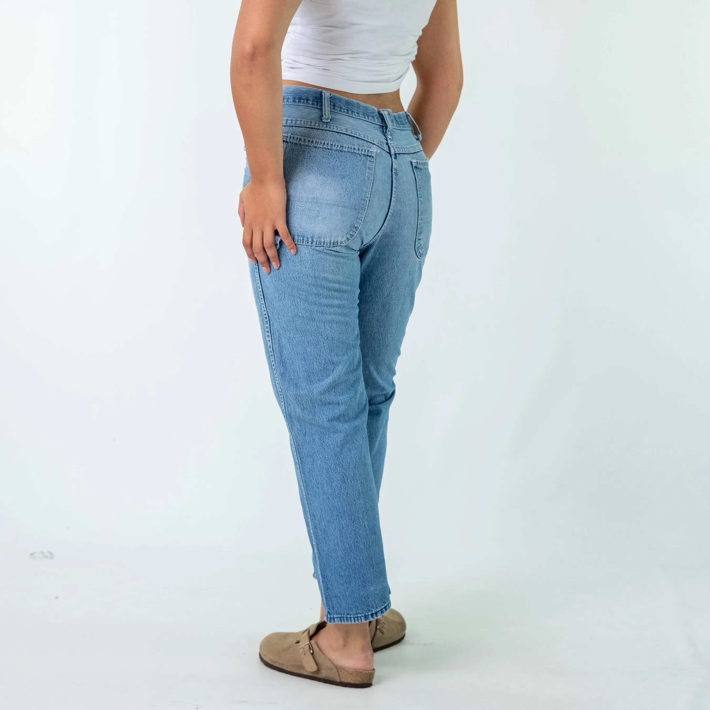 Blue y2ks Dickies Denim Carpenter Jeans Baggy Pants (34x30)