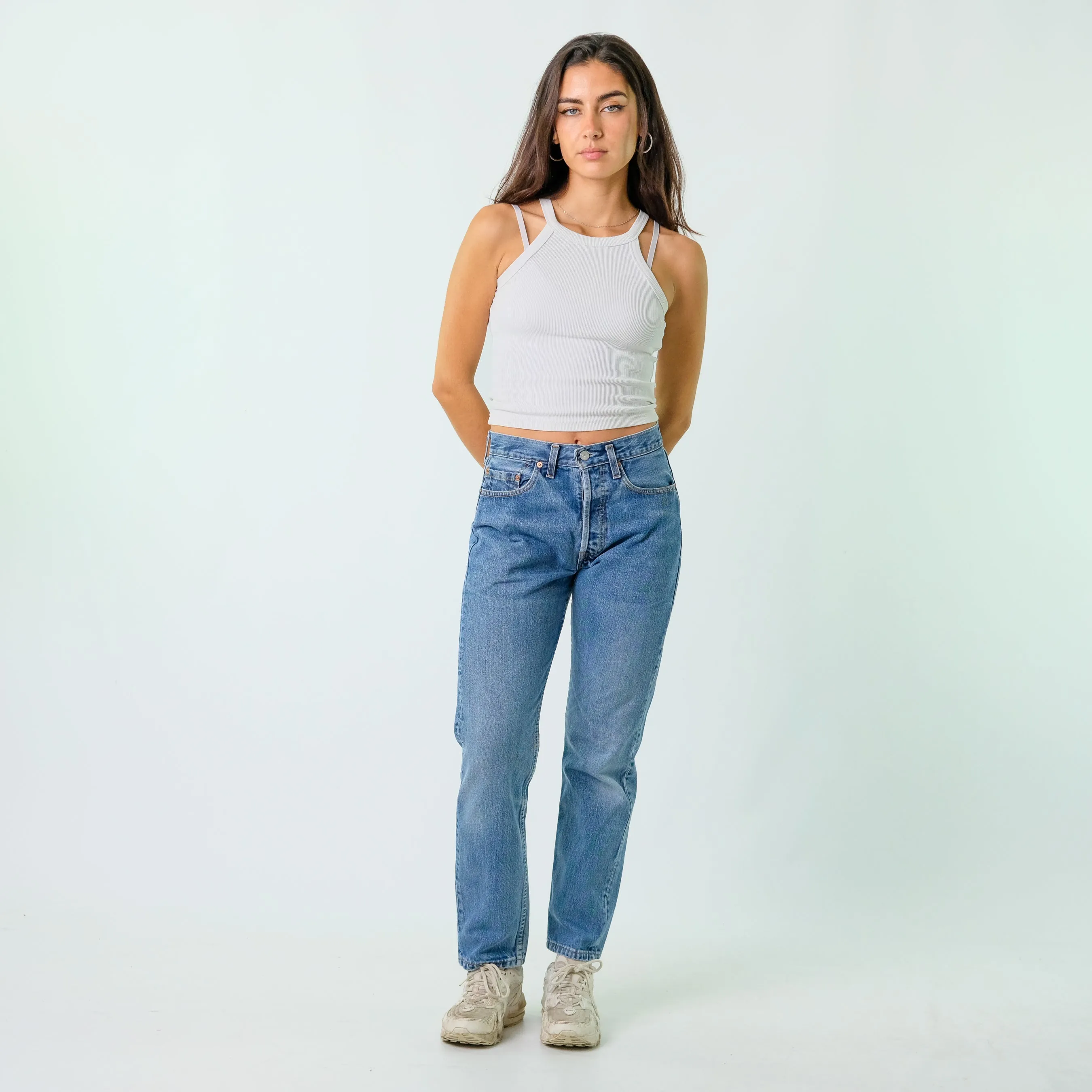 Blue y2ks Levi's Denim Jeans Baggy Pants (28x30)