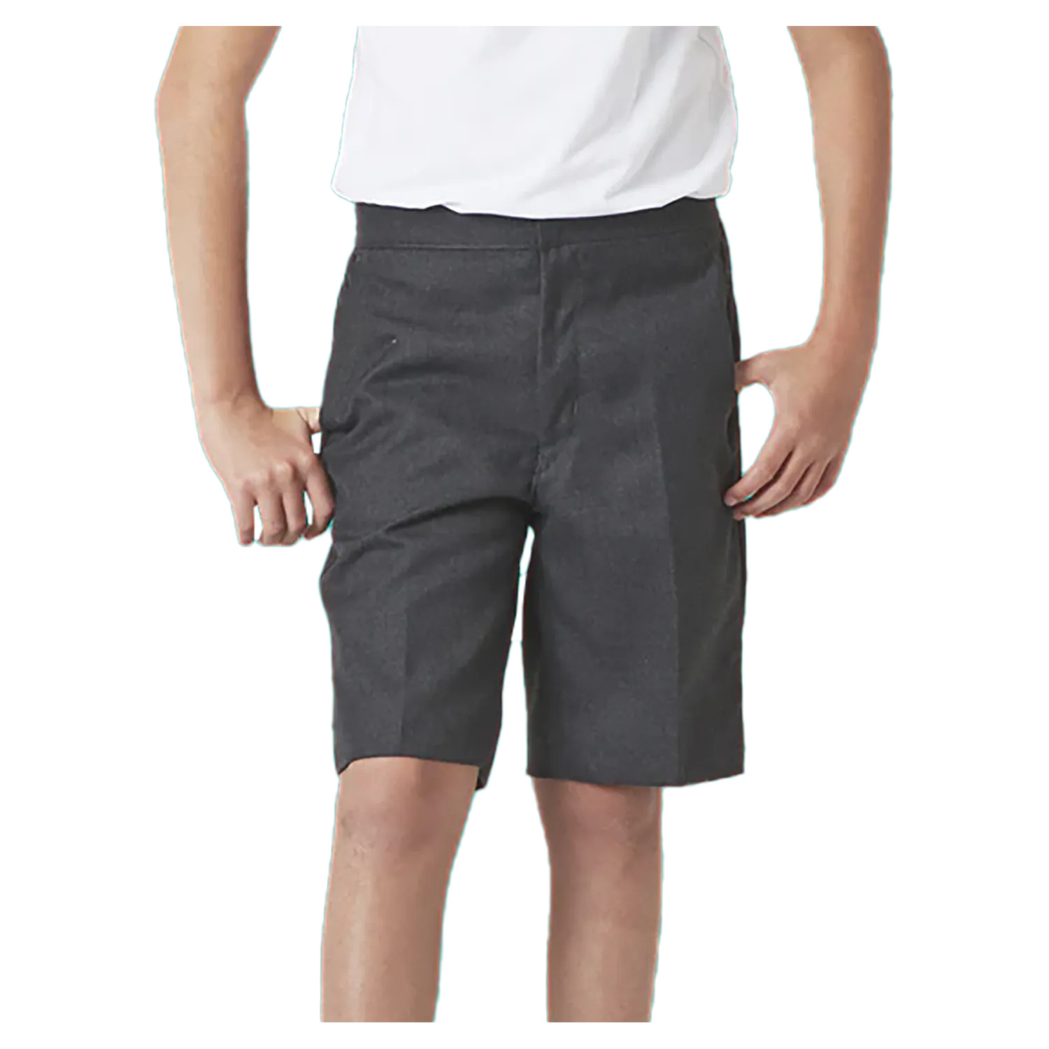Boys’ School Bermuda Length Shorts in Mid Grey