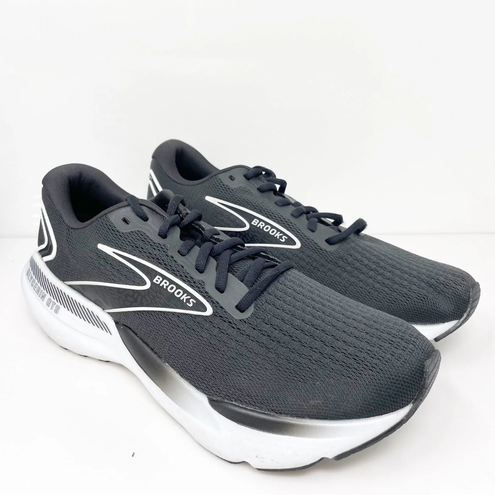 Brooks Womens Glycerin GTS 21 1204091B090 Black Running Shoes Sneakers Size 11 B