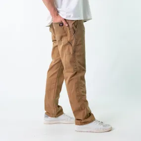 Brown 90s Dickies Denim Carpenter Jeans Baggy Pants (34x30)
