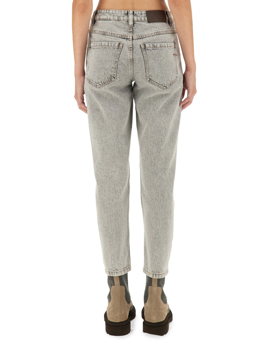 BRUNELLO CUCINELLI      JEANS REGULAR FIT IN DENIM DI COTONE 