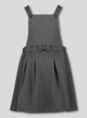 Buy Grey Tabard Jersey Pinafore 4 years | School dresses | Tu