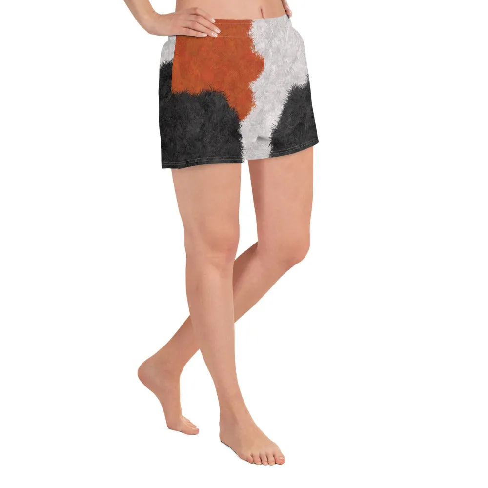 Calico Cat Fur Print Women's Short Shorts