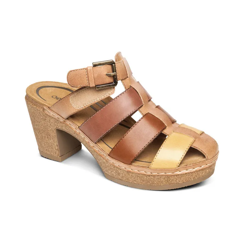  Cally Fisherman Cork Heel in Sunset Multi CLOSEOUTS  