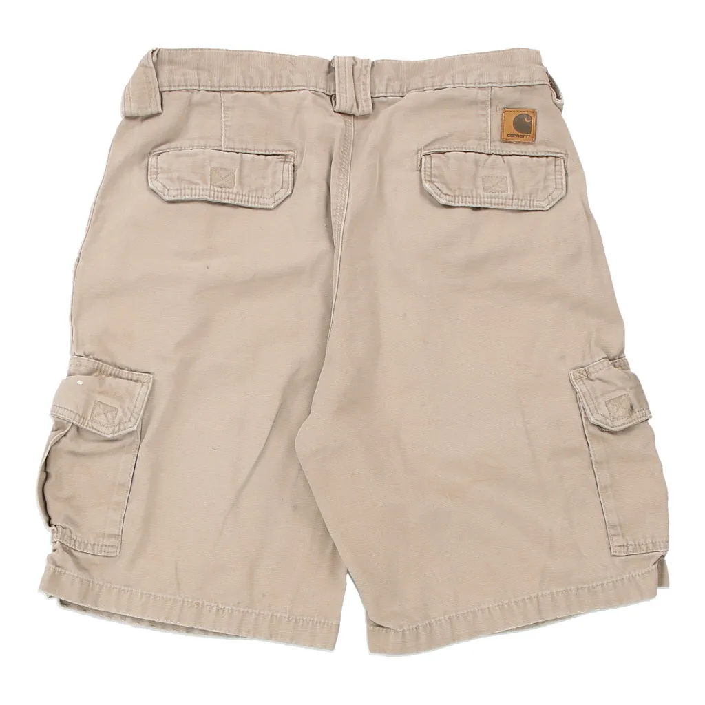 Carhartt Cargo Shorts - 34W 10L Beige Cotton