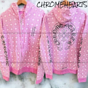 CHROME HEARTS  |Monogram Unisex Street Style Long Sleeves Logo Hoodies