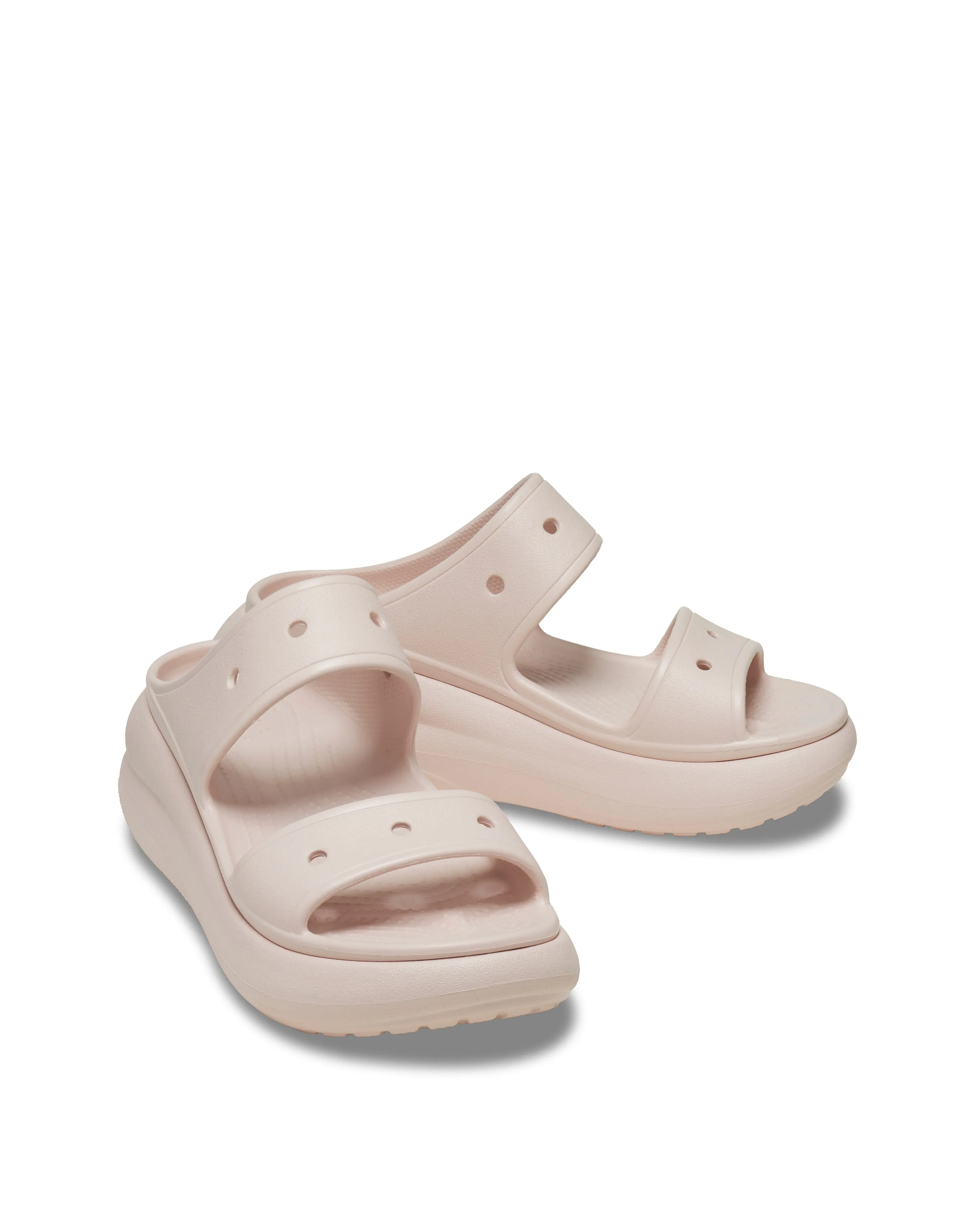 Crocs Crush Platform Two Strap Slider Sandals Standard Fit | Simply Be