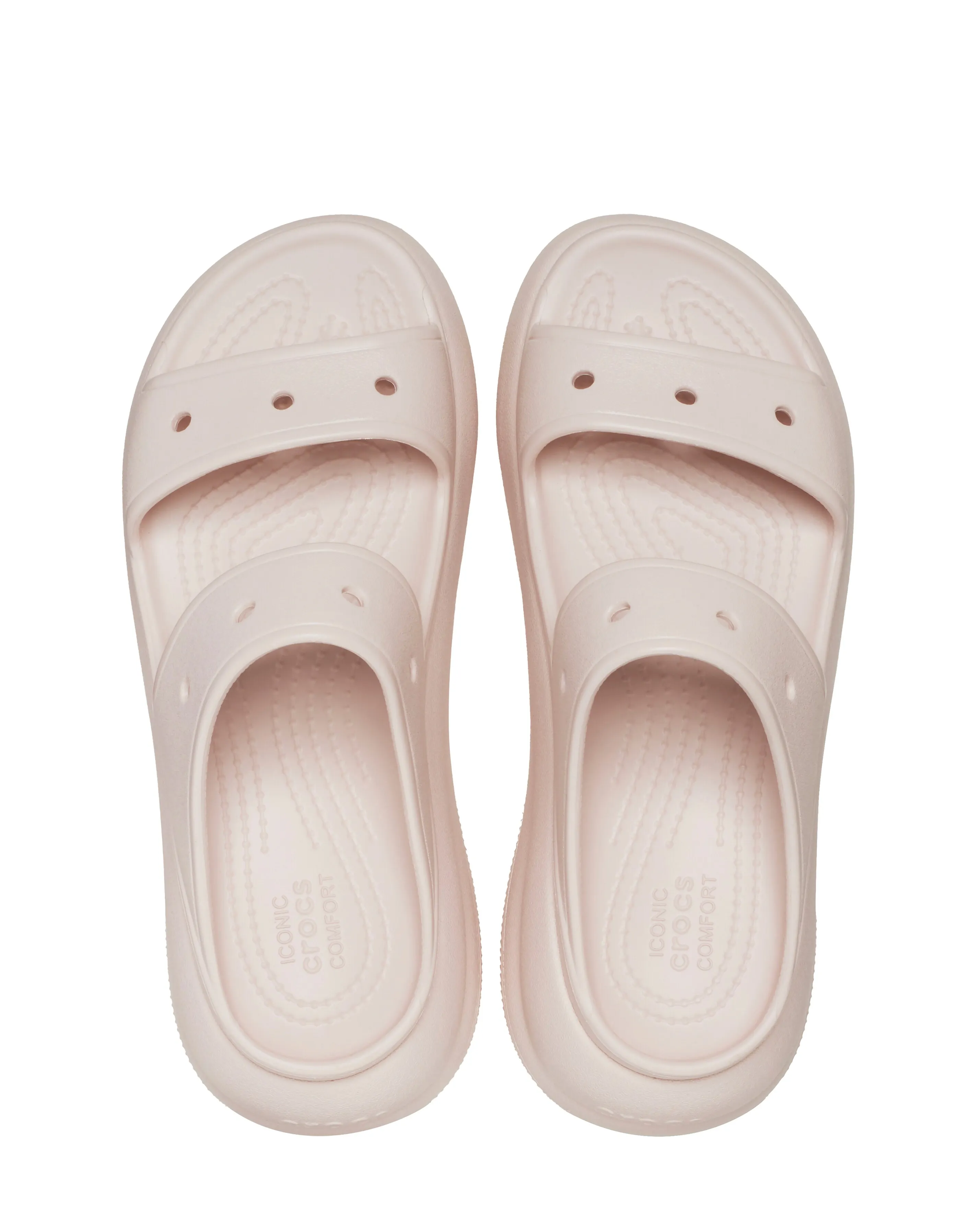 Crocs Crush Platform Two Strap Slider Sandals Standard Fit | Simply Be