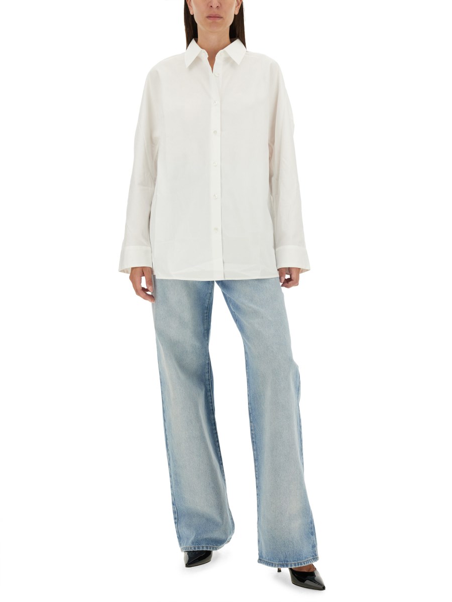 DRIES VAN NOTEN      JEANS REGULAR FIT IN DNEIM DI COTONE 