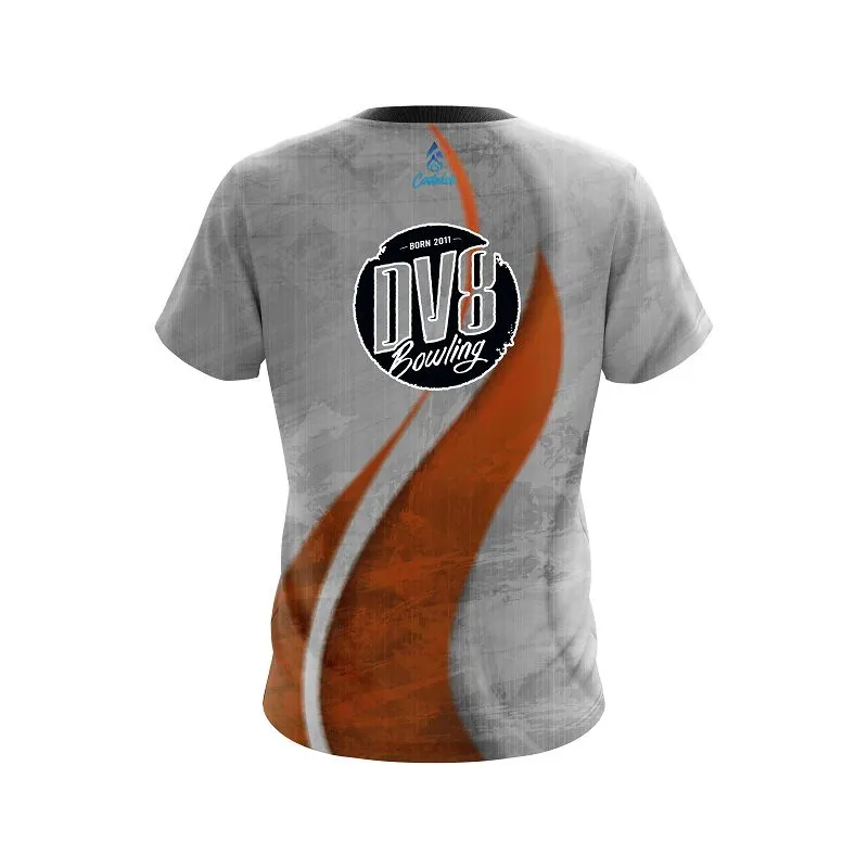 DV8 Rough Edges Orange CoolWick Bowling Jersey