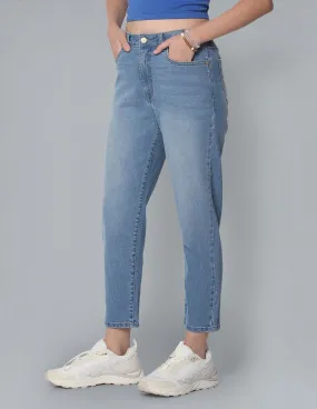 Flying Machine Women High Rise Stretchy Mom Jeans