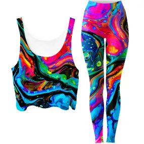 Funkadelic Crop Top and Leggings Combo