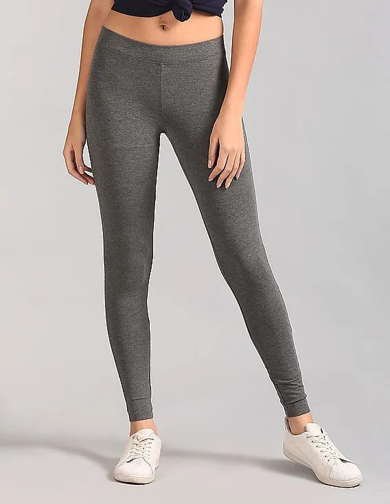 GAP Women Grey Basic Leggings