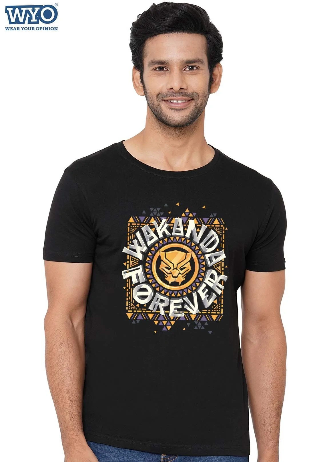 Gold Wakanda Forever T-Shirt