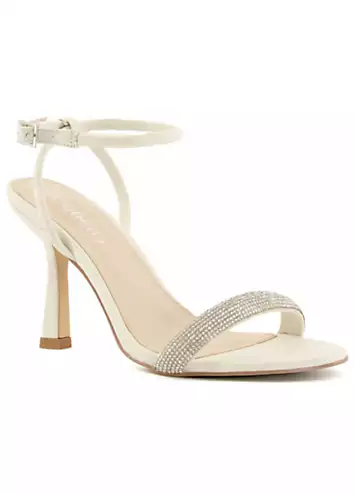 Head Over Heels By Dune Morillo Ecru Embellished Heeled Sandals | Grattan