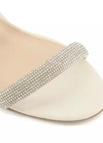 Head Over Heels By Dune Morillo Ecru Embellished Heeled Sandals | Grattan