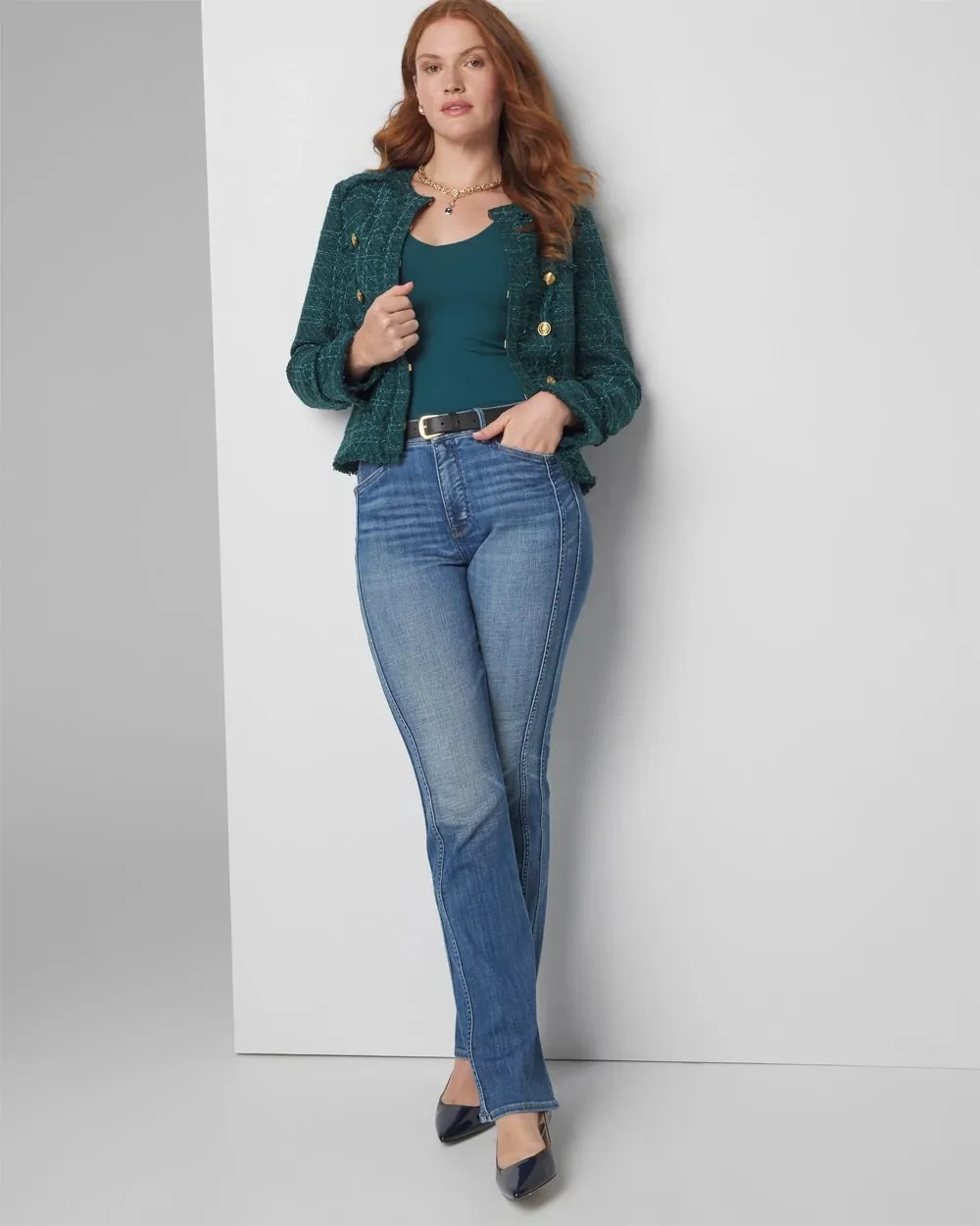 High-Rise Everyday Soft Denim™ Novelty Pocket Flare Jeans