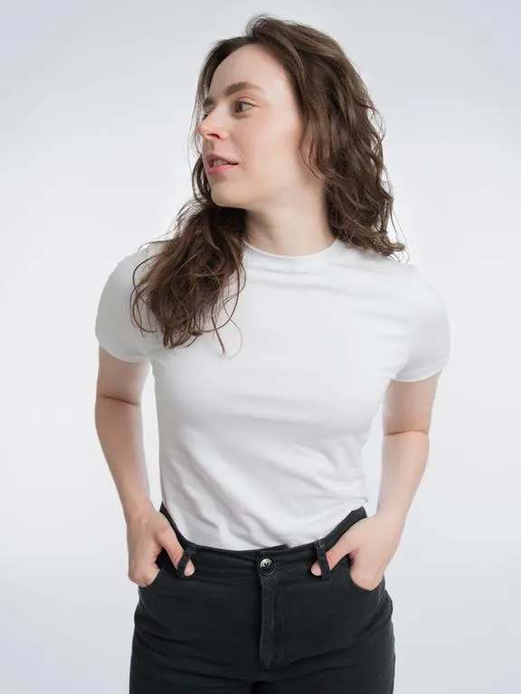 Honest Basics T-Shirt Slim White