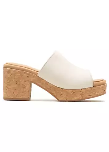 Ladies Cream Poppy Platform Mules Sandals by Hush Puppies | Look Again