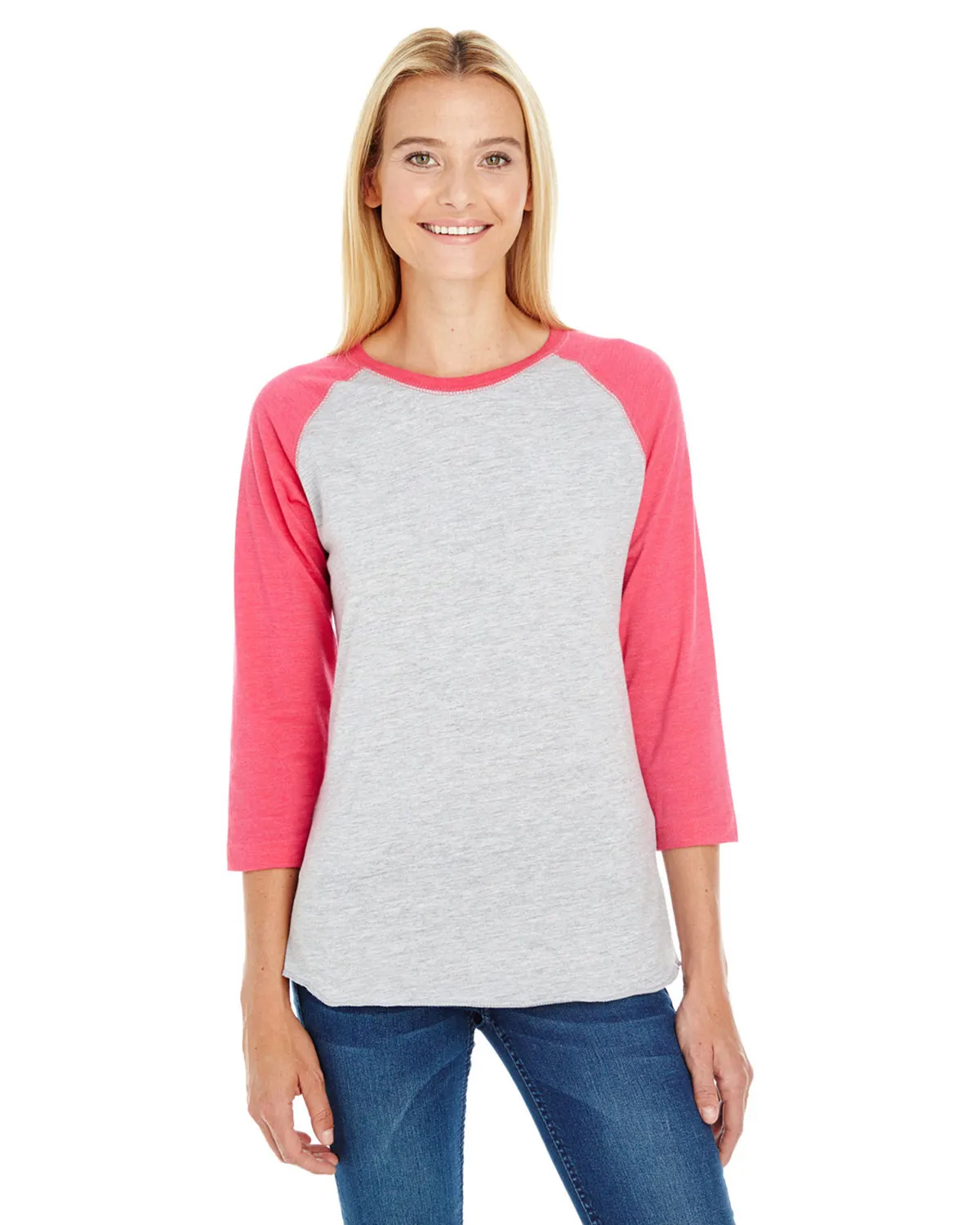 LAT LA3530 Women Baseball Fine Jersey T-Shirt