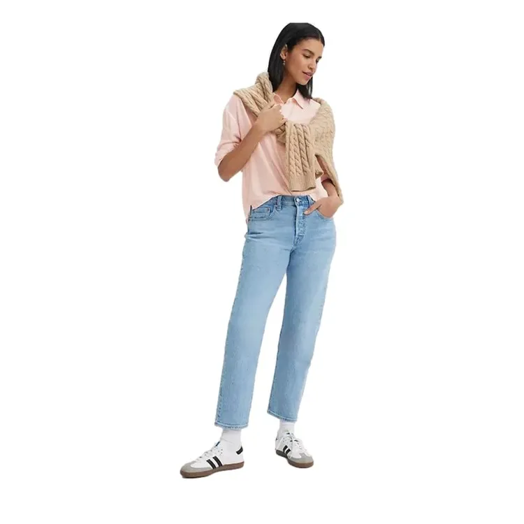 LEVI'S 501 Original Cropped Jeans Donna Samba Tango Light