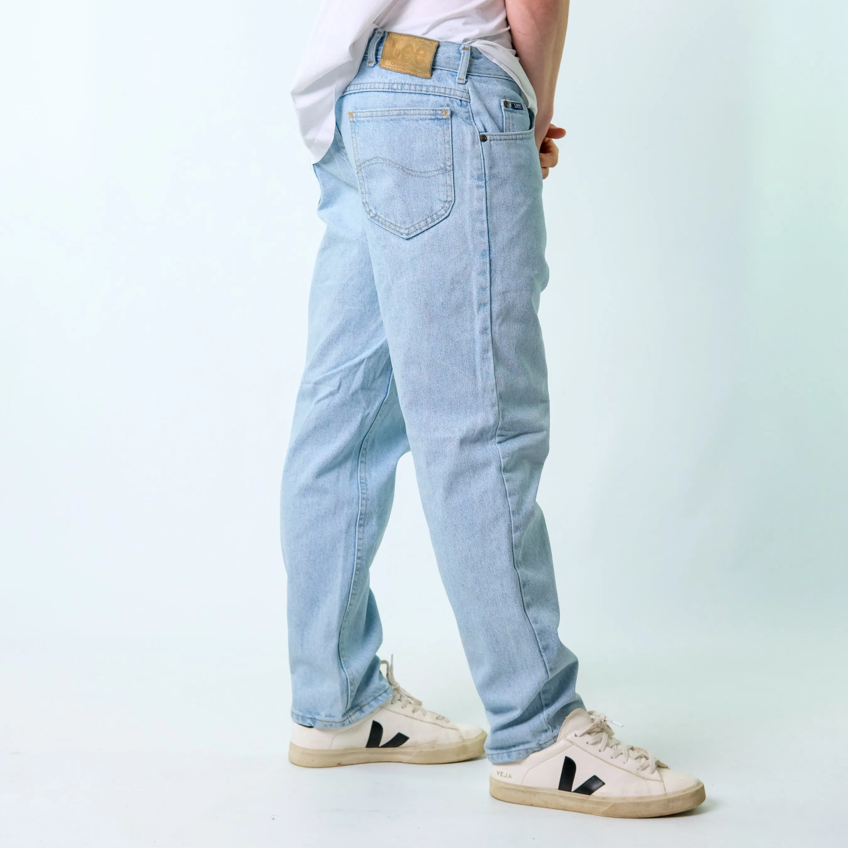 Light Blue 90s Lee Denim Jeans Baggy Pants (32x32)