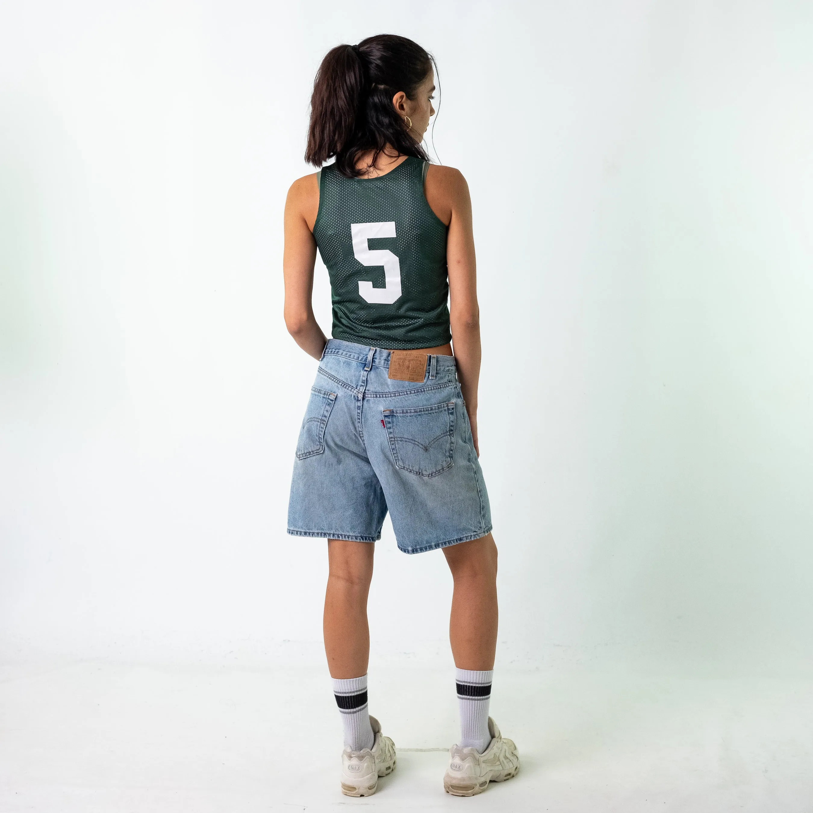 Light Blue 90s Levi's Denim Jorts Shorts (32)