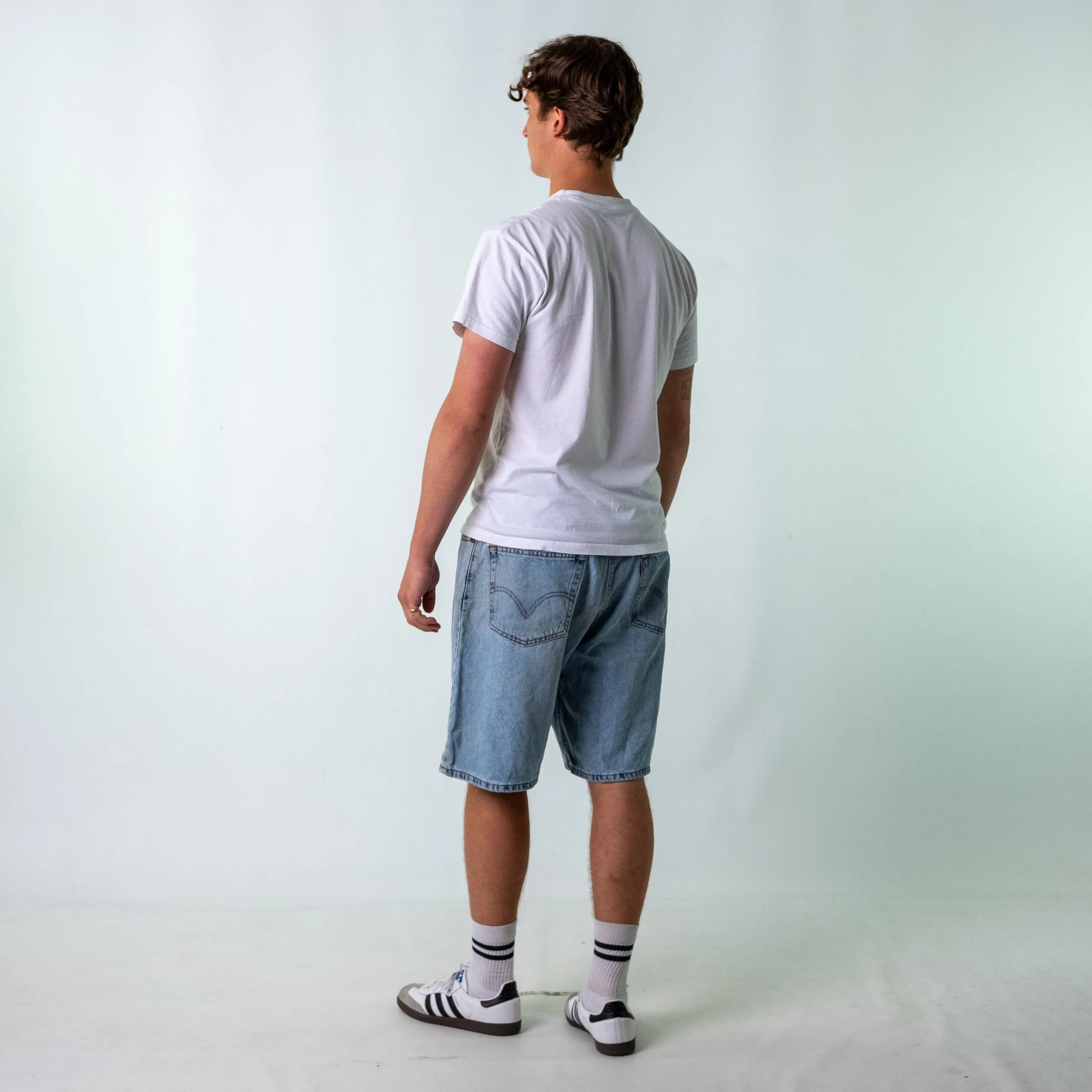 Light Blue 90s Levi's Denim Jorts Shorts (40)