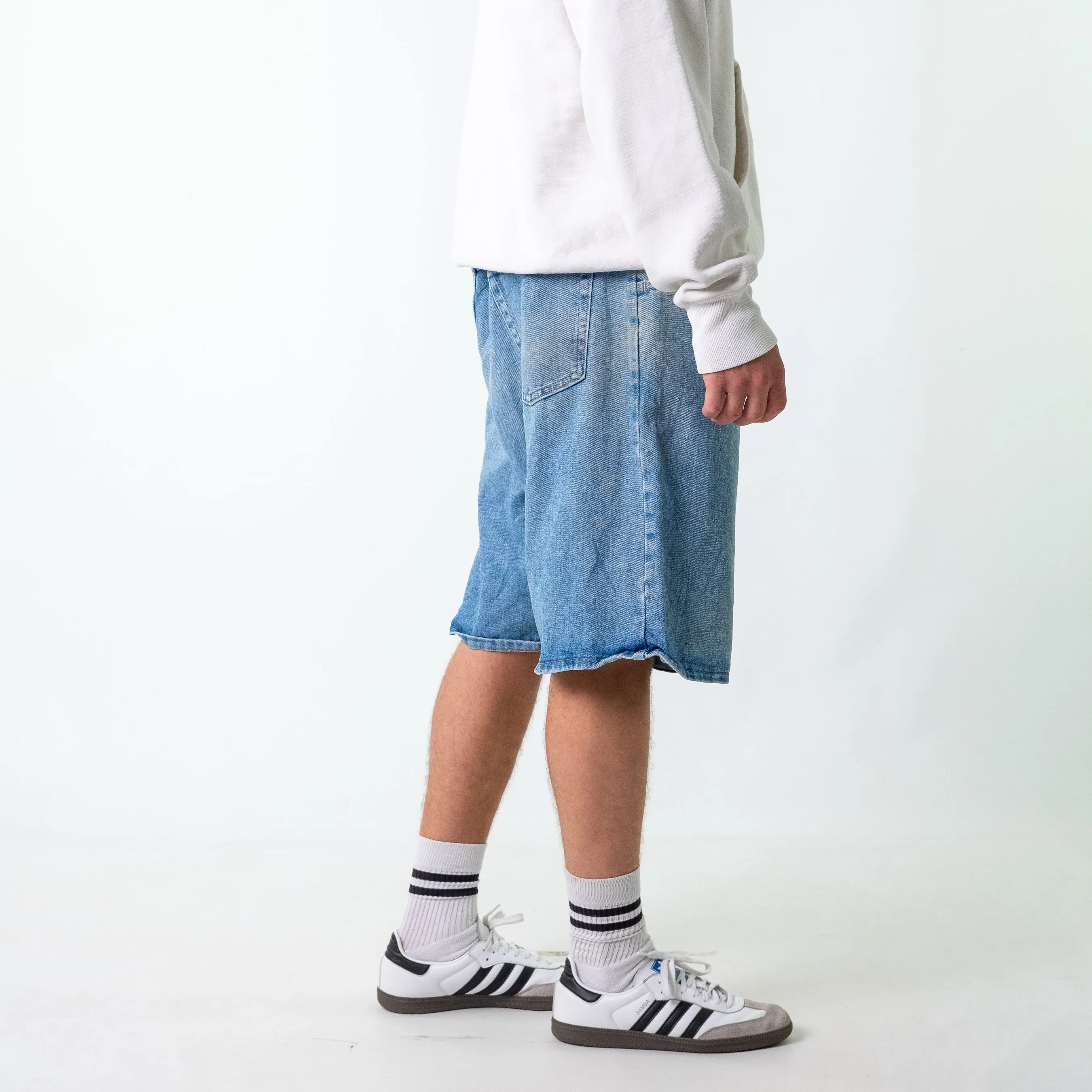 Light Blue 90s Wrangler Denim Jorts Shorts (38)