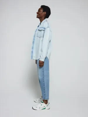 Light Wash Mid Rise Barrel Jeans | Women | George at ASDA