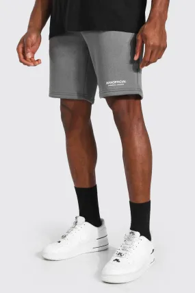 Man Official Waistband Slim Mid Jersey Short