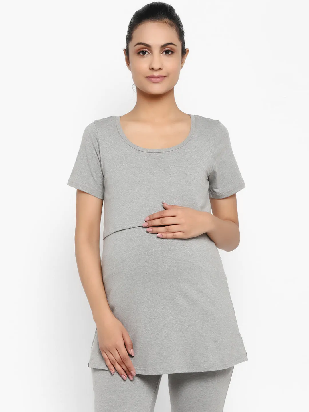Maternity Half Sleeves T-shirt
