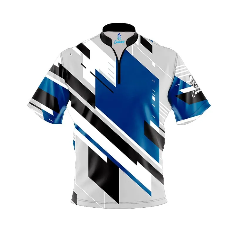 Mid Lane Blue Fast Track CoolWick Bowling Jersey