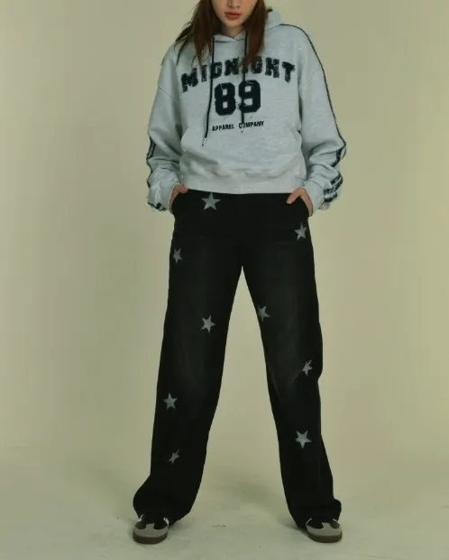 MIDNIGHT MOVE  |Long Sleeves Logo Hoodies & Sweatshirts