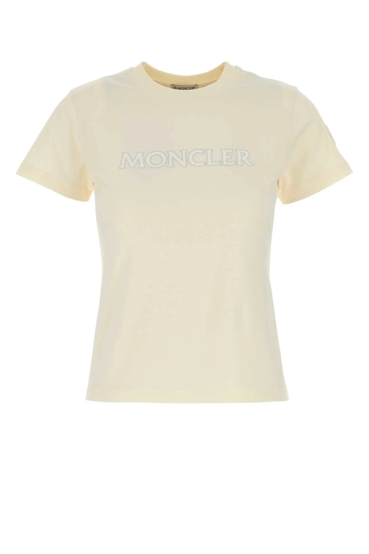 Moncler Ivory Cotton T Shirt