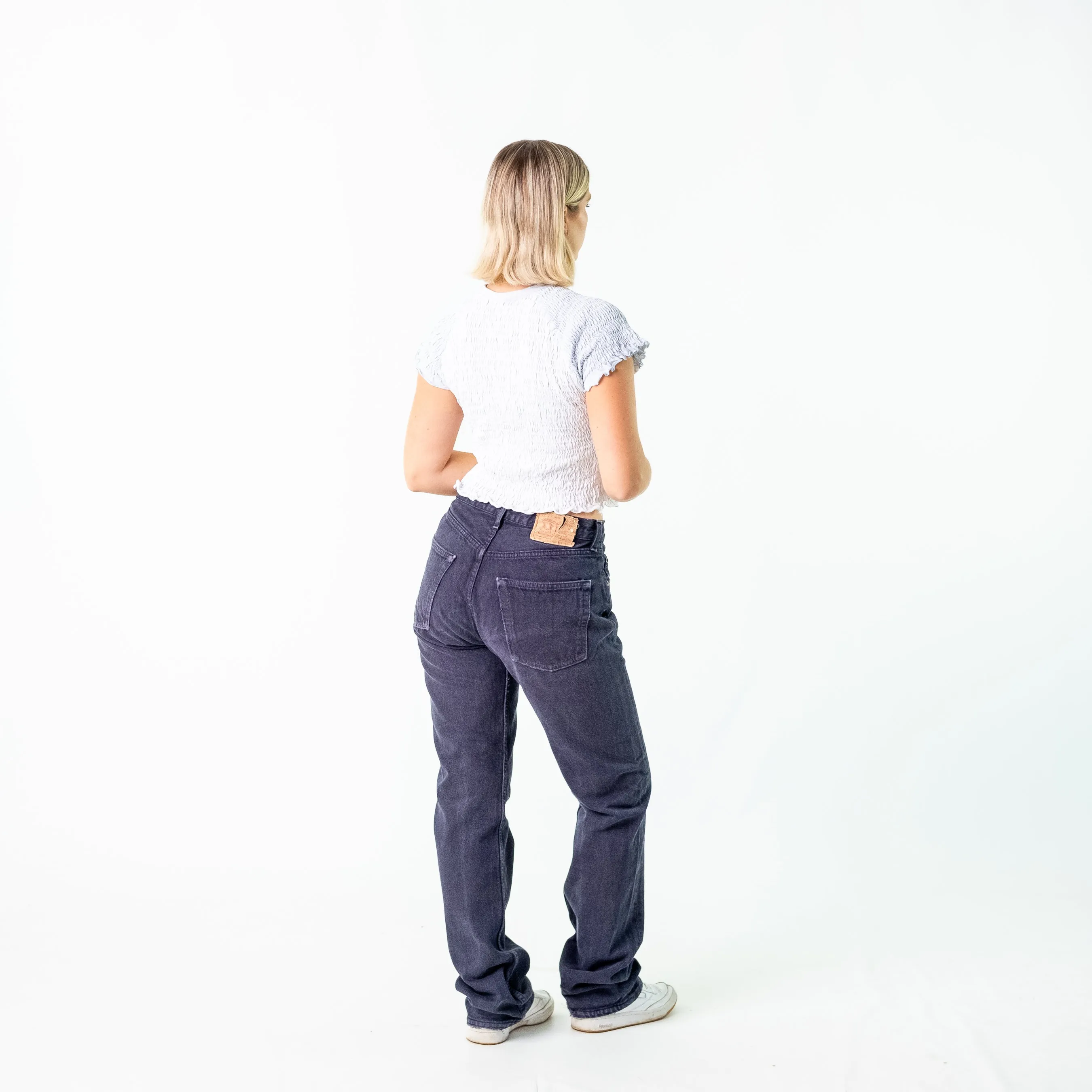 Navy Blue 90s Levi's Denim Jeans Baggy Pants (30x32)