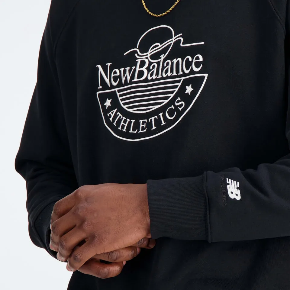 New Balance Athletics Graphic Cotton-Jersey Sweatshirt - M | Coggles
