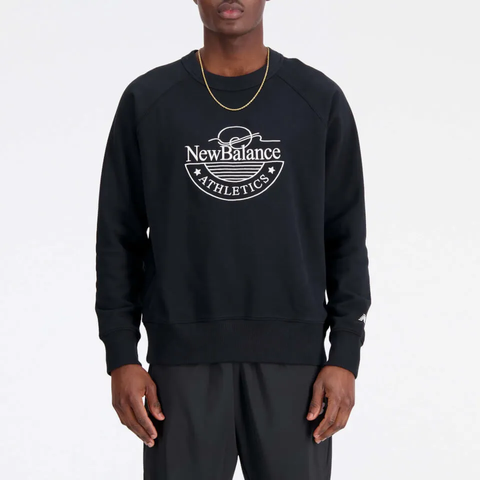 New Balance Athletics Graphic Cotton-Jersey Sweatshirt - M | Coggles